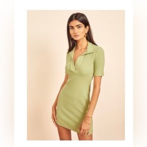 Reformation Paola Dress in Spearmint